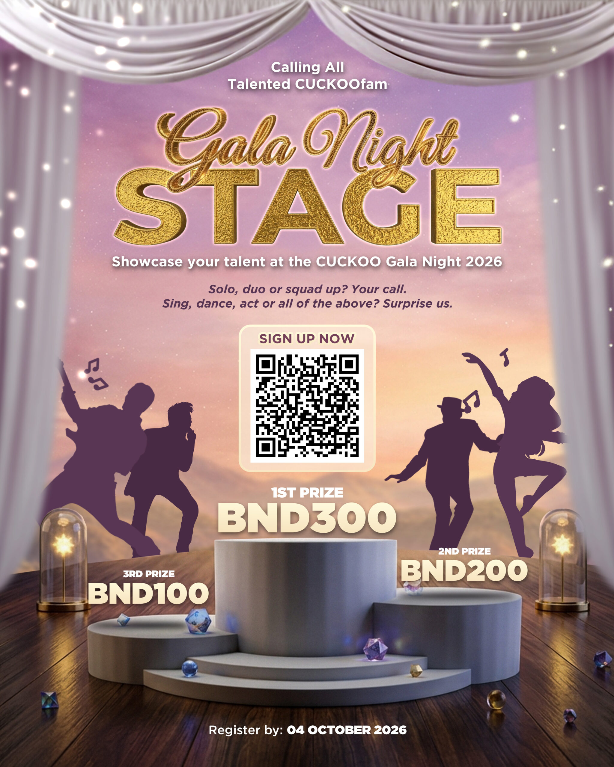 CUCKOO Gala Night Stage Performance Poster